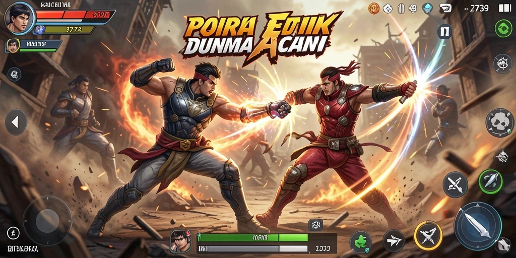 Screenshot menunjukkan gameplay seru dari game aksi 2739.