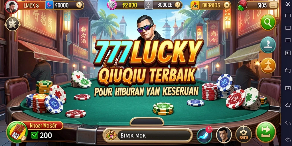 Screenshot gameplay QiuQiu di 777LUCKY dengan tampilan kartu yang menarik.