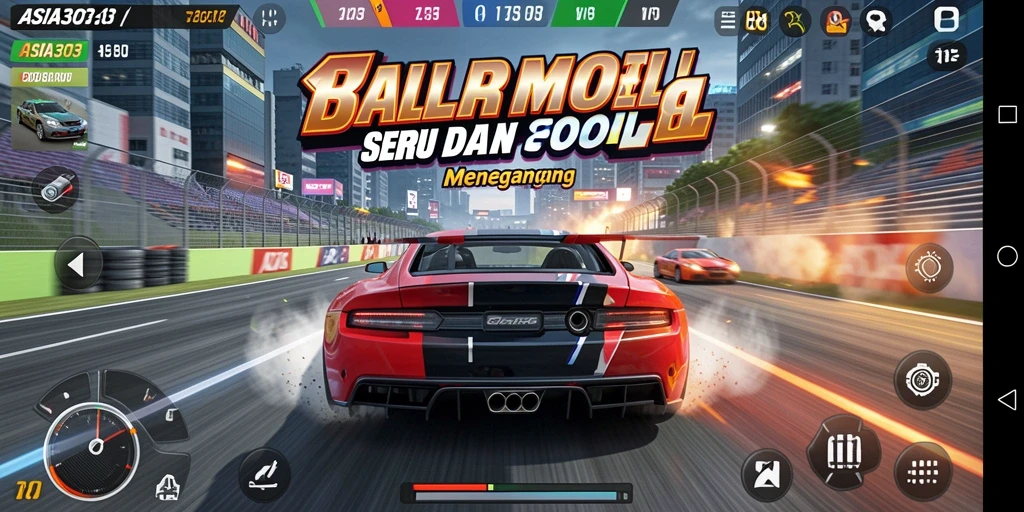 Gameplay balap yang seru dan mendebarkan di ASIA303.