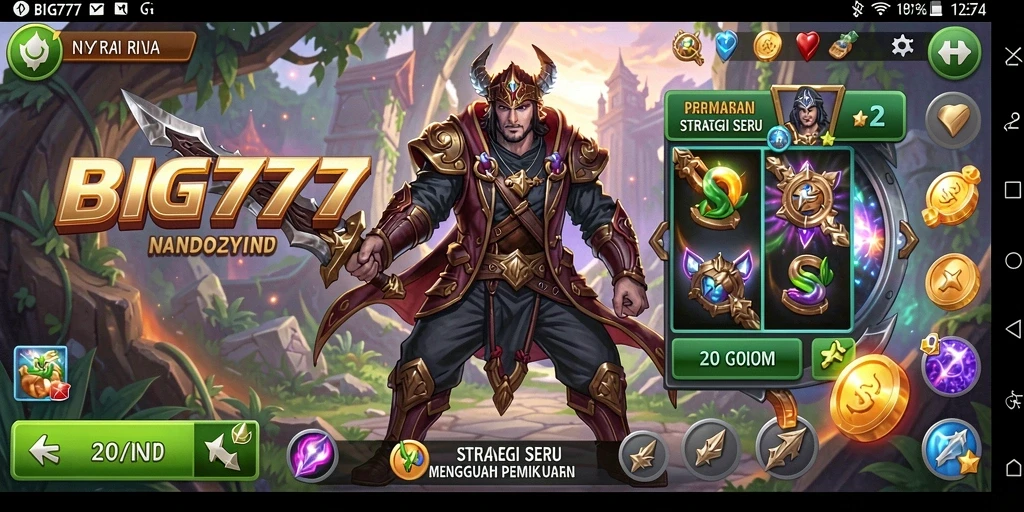 Gameplay menarik dan menegangkan dalam BIG777, bersaing dengan pemain lain.