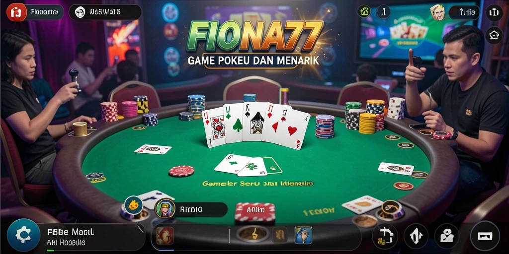 Gameplay seru dari FIONA77 yang menampilkan suasana Poker.