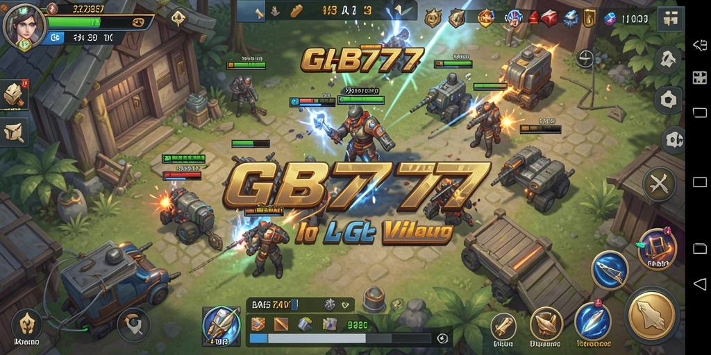Tangkapan layar menunjukkan aksi pertempuran dalam game SLG.