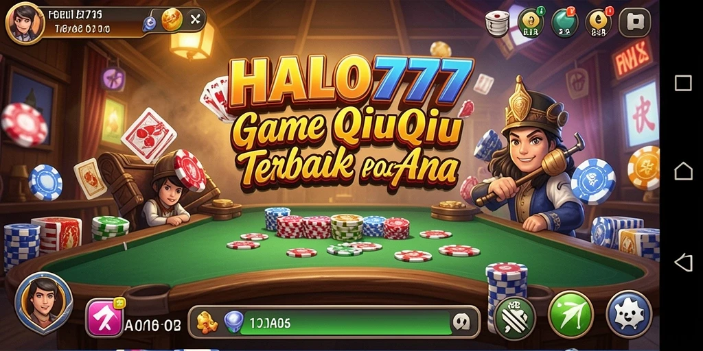 Tampilan gameplay seru QiuQiu di HALO777.