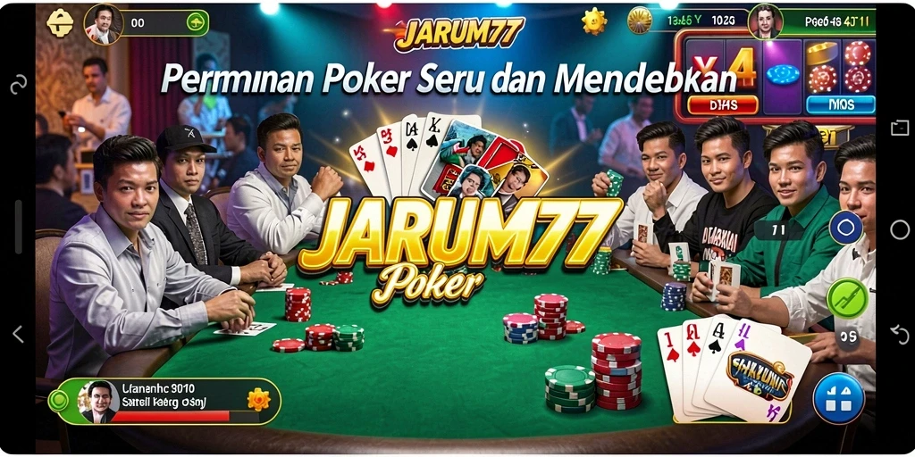 Screenshot gameplay JARUM77 yang mendebarkan dan penuh warna.