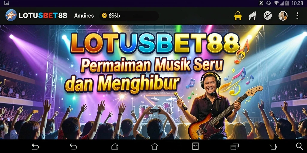 Tampilan screenshot LOTUSBET88 dengan gameplay musik yang mengasyikkan.