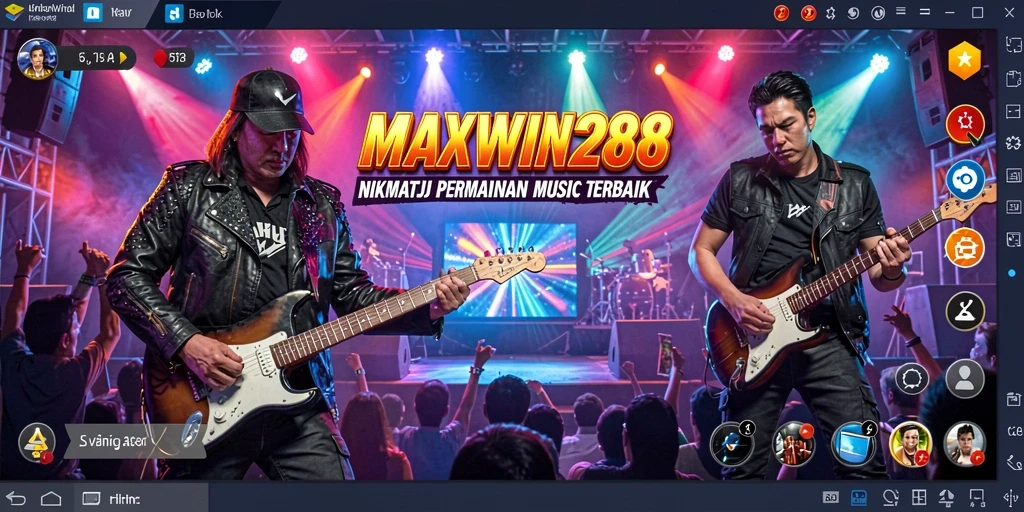 Screenshot gameplay <strong>MAXWIN288</strong> yang menunjukkan keseruan bermain musik.