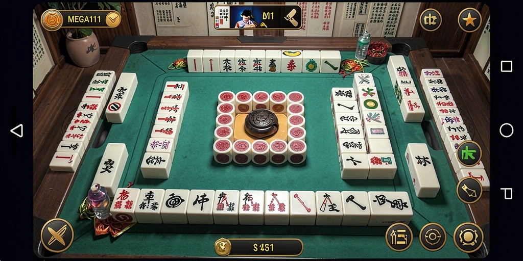 Tampilan gameplay Mahjong yang menarik dan penuh warna.
