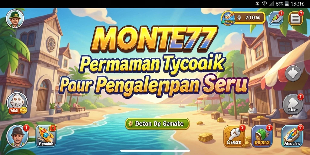 Tampilan gameplay MONTE77 yang menggugah selera dan penuh strategi.