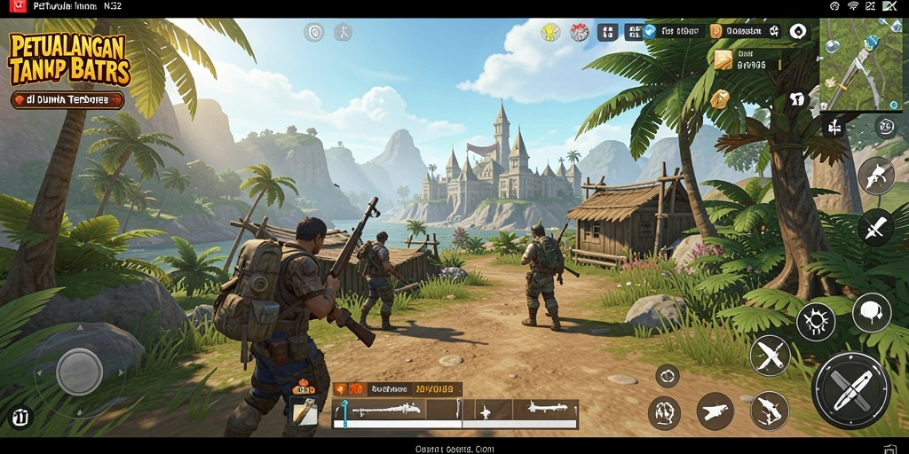 Tampilan gameplay N32 yang menakjubkan di dunia terbuka.