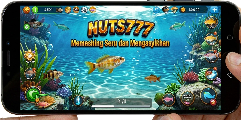 Tangkapan ikan besar dalam gameplay NUTS777 yang seru.