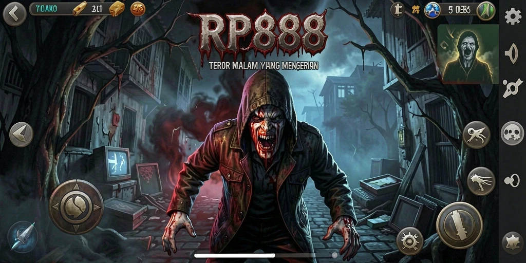 Tangkapan layar menunjukkan momen mengerikan dalam gameplay RP888.