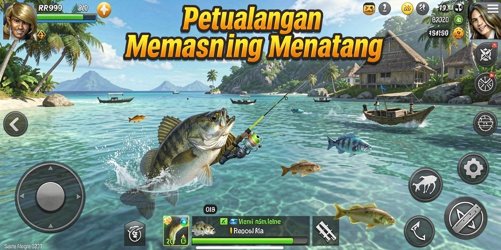 Tangkapan ikan besar di RR999, menunjukkan momen menangkap ikan yang seru.