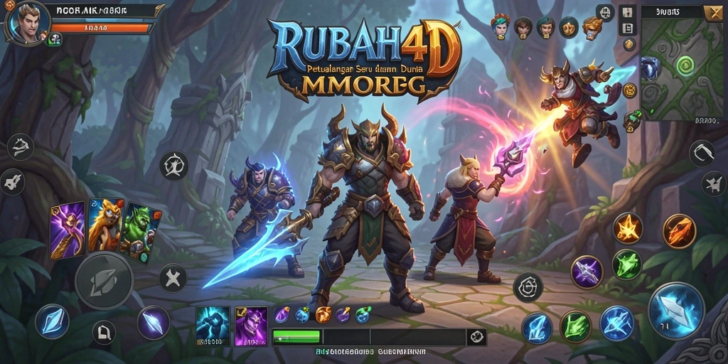 Gameplay RUBAH4D menampilkan aksi pertarungan seru di dunia fantasi.