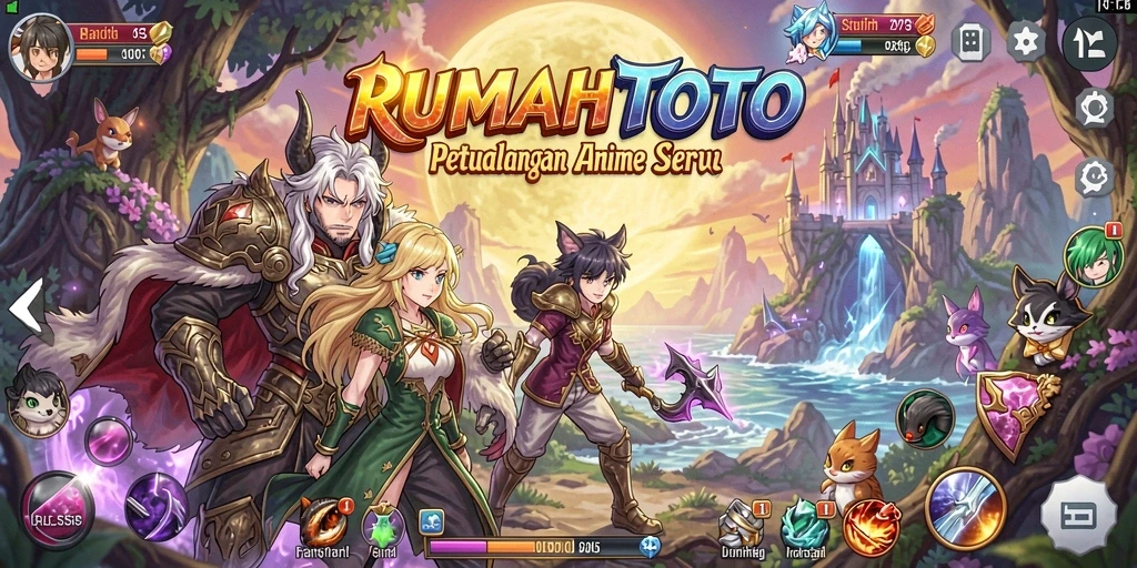 Screenshot gameplay RUMAHTOTO yang penuh aksi dan keindahan visual.