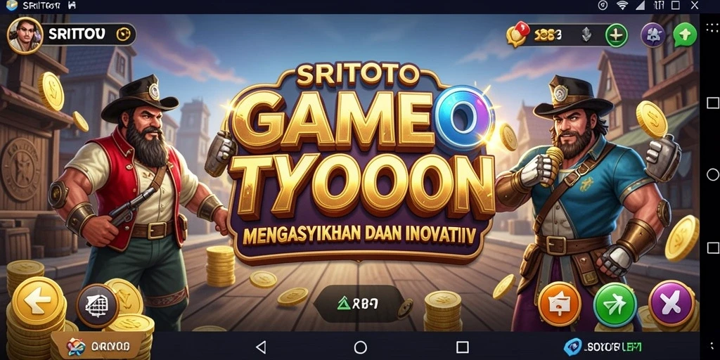 Tampilan gameplay SRITOTO yang menarik dan futuristik dalam dunia Tycoon.