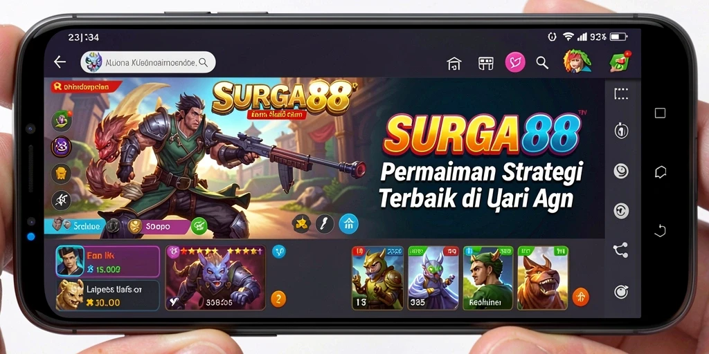 Tampilan gameplay <strong>SURGA88</strong> dengan strategi yang mendebarkan dan aksi seru.