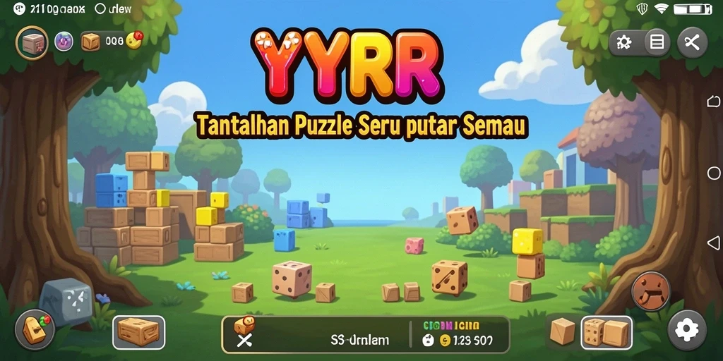 Tampilan gameplay menantang di YYRR dengan berbagai teka-teki seru.